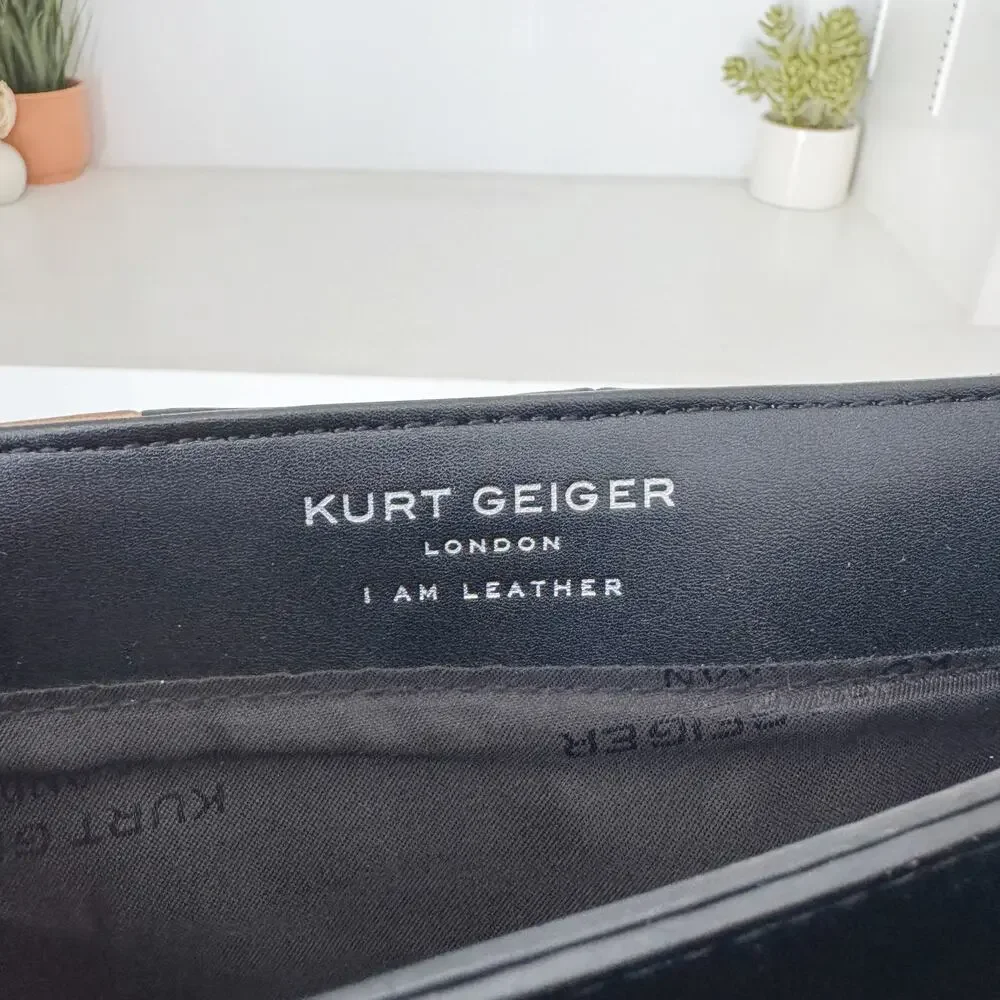 Kurt Geiger London Metallic Rainbow Stripe Kensington Convertible Shoulder Bag - Picture 9 of 11